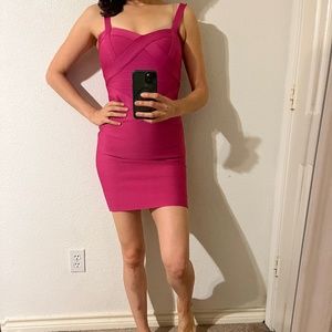 Bandage Hot Pink Dress